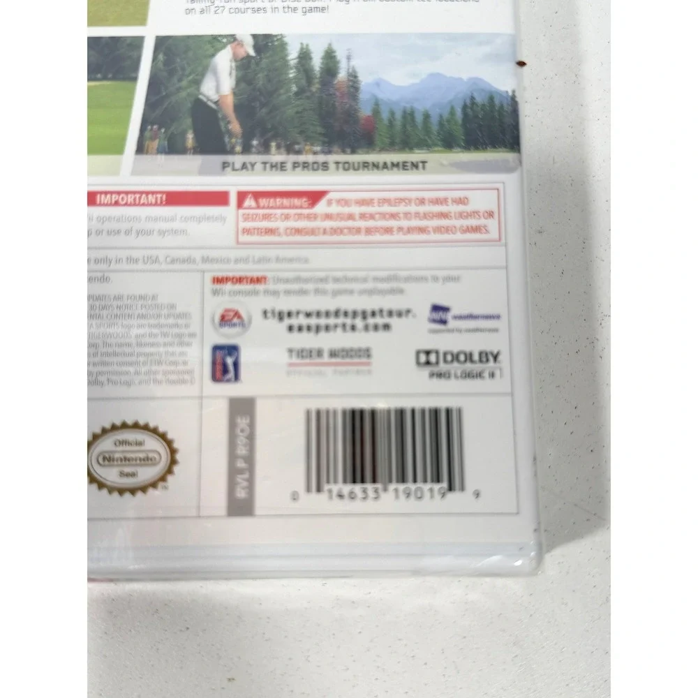 Tiger Woods PGA Tour‎ 10 Nintendo Wii New Sealed EA Sports Golf Game RVL P R90E